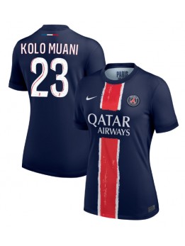 Billige Paris Saint-Germain Randal Kolo Muani #23 Hjemmedrakt Dame 2024-25 Kortermet